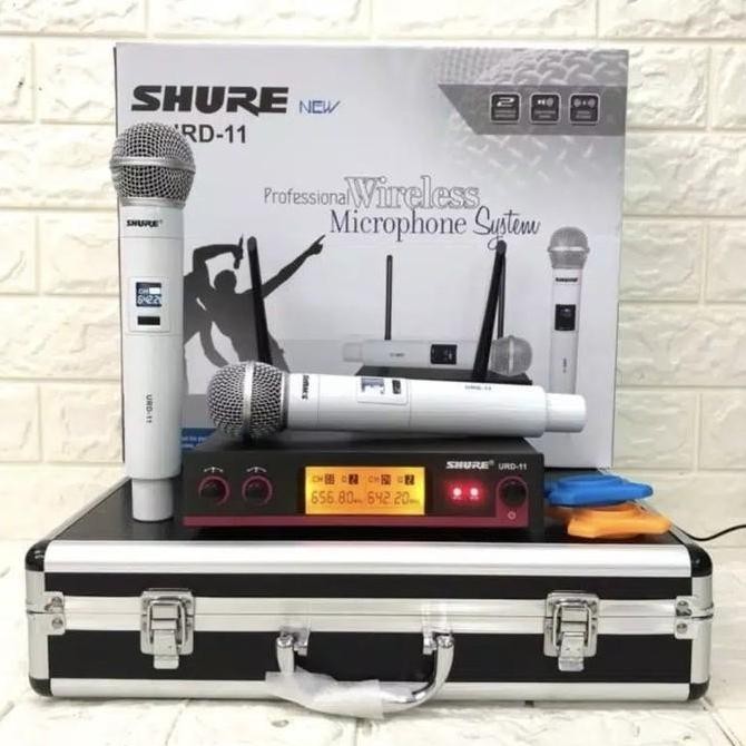 Tersedia Mic Wireless SH URD11 - Mic Bagus Suara Jernih + Free Koper