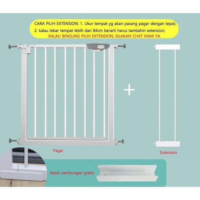 RW156 Exteion Pagar Pengaman Bayi Anak/Pagar Pintu Tangga