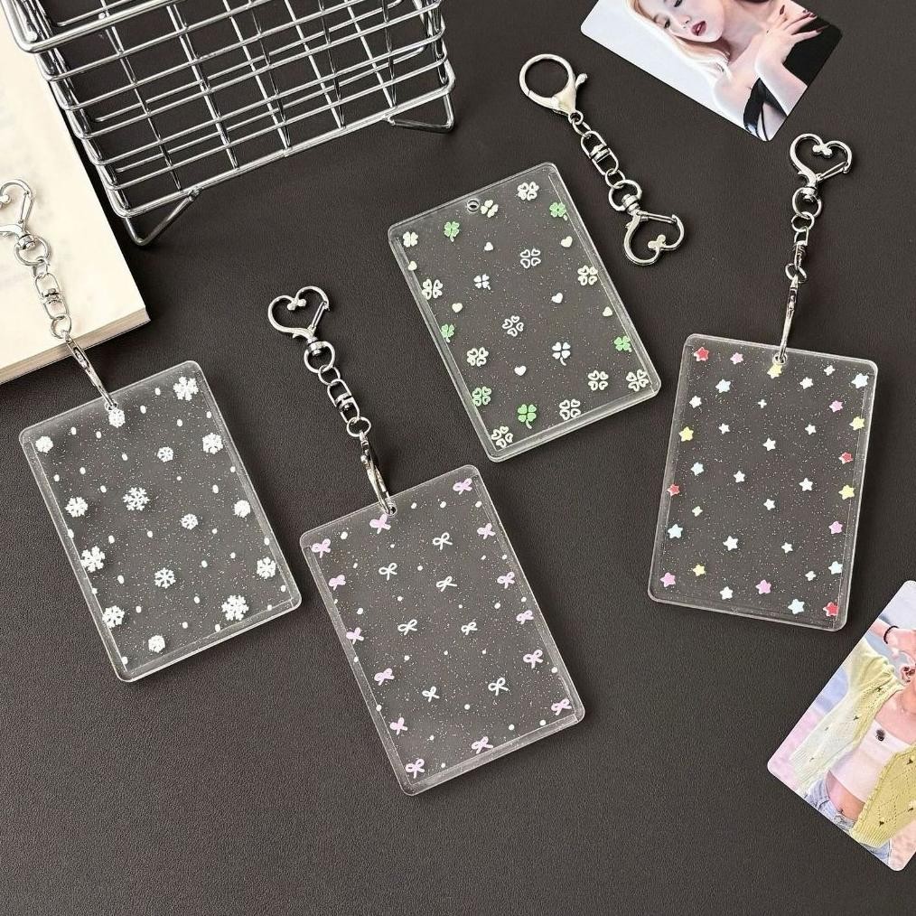 

[BS COD] CAHOL GLITTER CHARM LOVE TRANSPARANT ACRYLIC 2 SISI PHOTOCARD HOLDER KPOP TRANSPARENT CLEAR ACRYLIC ID CARD ACRYLIC FRAME BINGKAI FOTO CAHOL