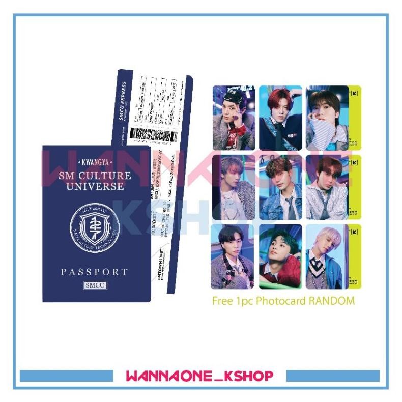 Ready stock smcu express passport cover ticket boardingpass n c t aespa red velvet e x o shinee supe
