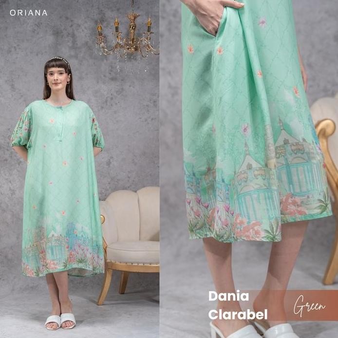 baru Oriana Homewear Maxi Dress Dania Clarabel Series | Daster Kekinian Two Tone