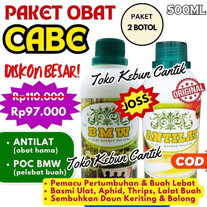 Pupuk Cabe POC BMW dan Obat ANTILAT, Tingkatkan Pertumbuhan Cabe dan Atasi Masalah Keriting, Thrips,