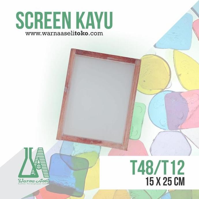 

ready stock !!! Screen Sablon Kayu T48 15 X 25 Cm