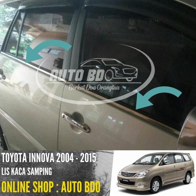 Lis Kaca Samping Innova 2004-2015 Chrome