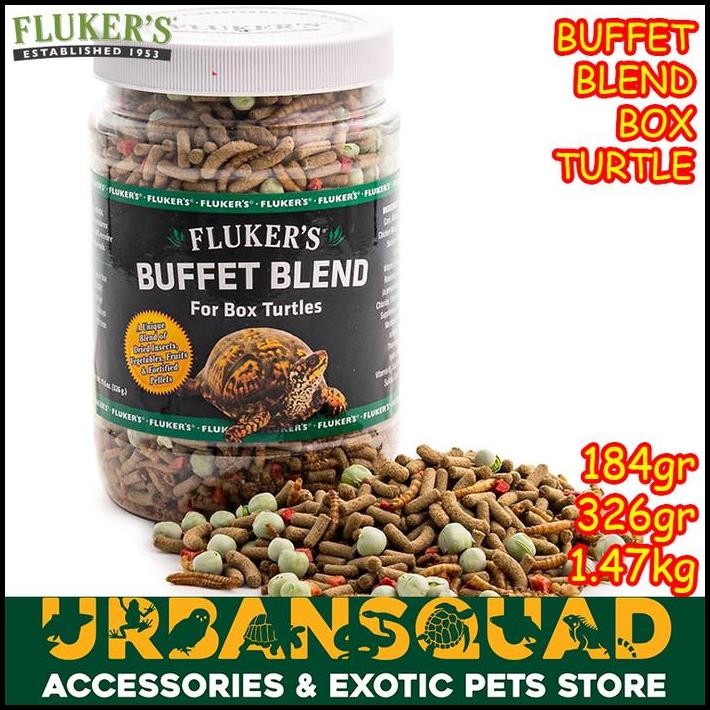 FLUKER BUFFET BLEND BOX TURTLE MAKANAN KURA AIR CST DAMER RES BRAZIL