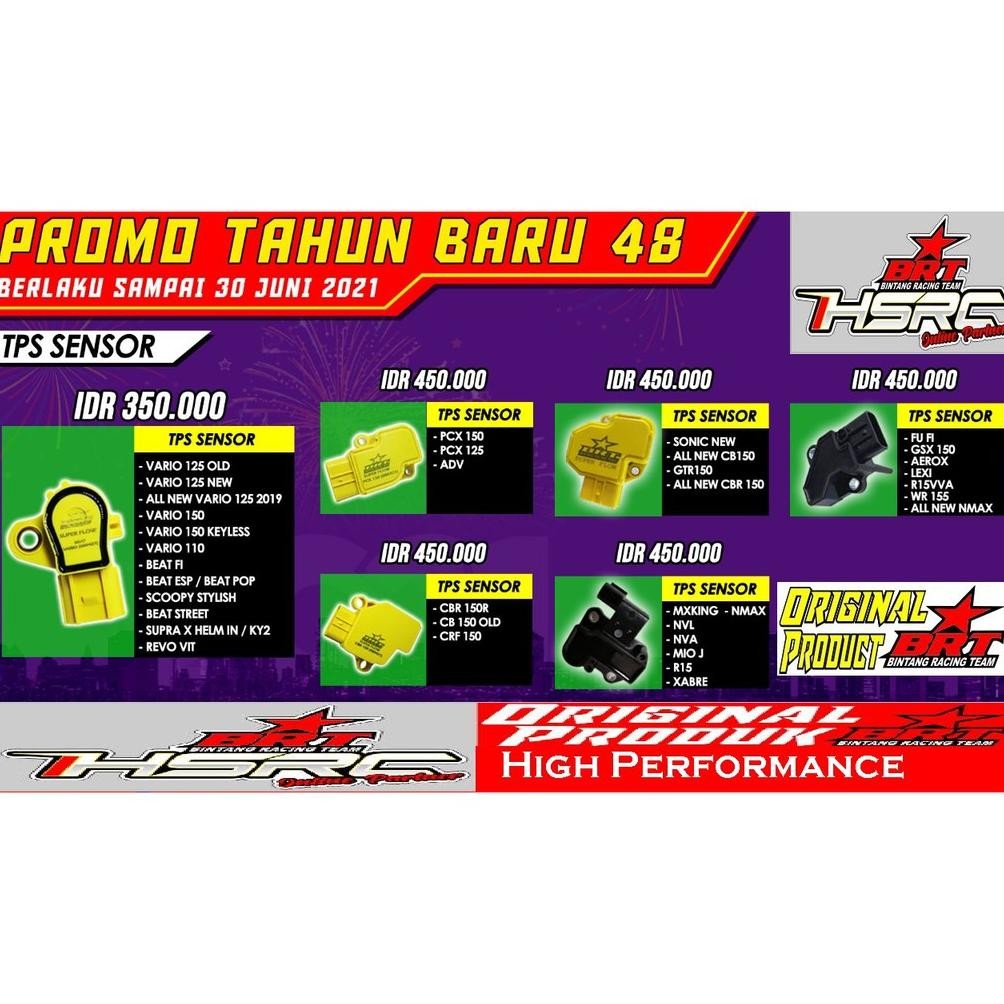 TPS SENSOR BRT Racing Yamaha MX KING Vixion NVL NVA Mio J R15 Xabre TB Sensor Injeksi Throttle