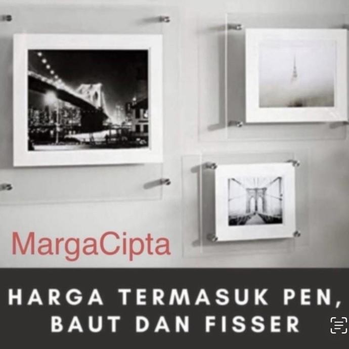 

ready stock !!! Akrilik acrylic frame A1 3mm 3mm uk 95 x 70 cm double