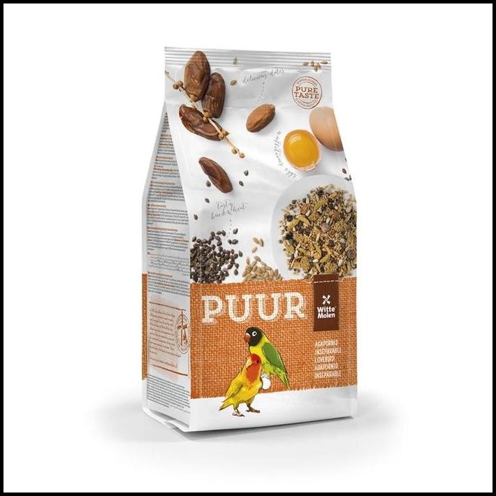 WITTE MOLEN - Puur Lovebird Agapornis 750 gram Pakan Lovebird Import Mix