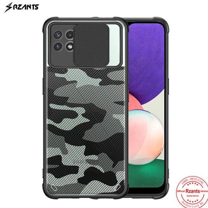 Rzants Camo Lens Case Samsung Galaxy A22 5G - Camshield Clear Ori Fit