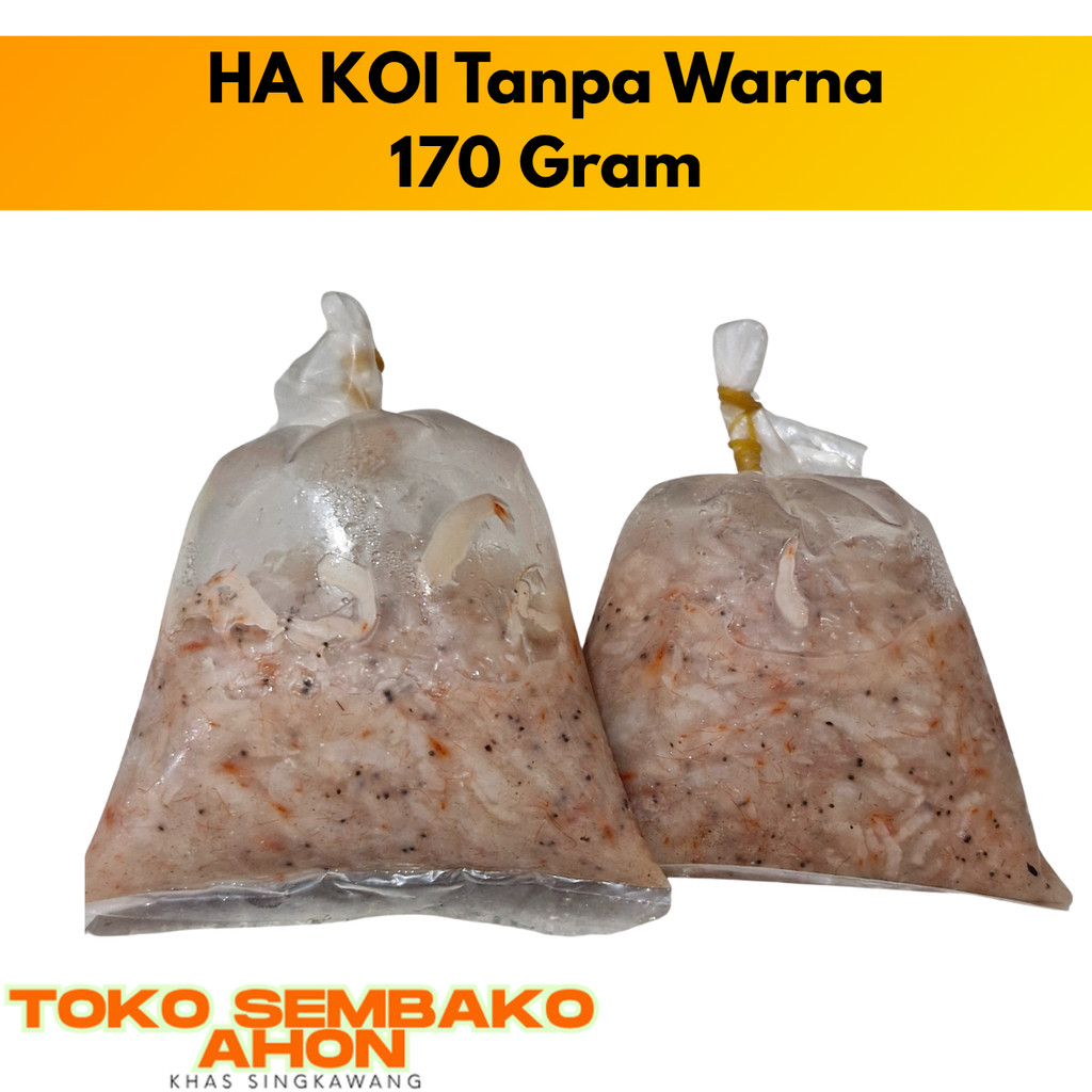 

HA KOI 170 Gram / HAKOI Putih (tidak berwarna) / HEKOI / HE KOI / CINCALOK UDANG / CENCALOK UDANG 170 Gram / Fermentasi Udang Putih / Hakoi Khas Kalimantan