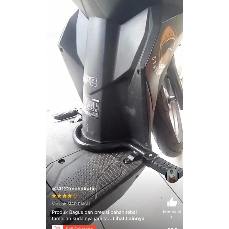 New PAKET LENGKAP Step Bastep Bostep Postep Fostep Footstep Pijakan Kaki Depan Matic All Honda Beat 