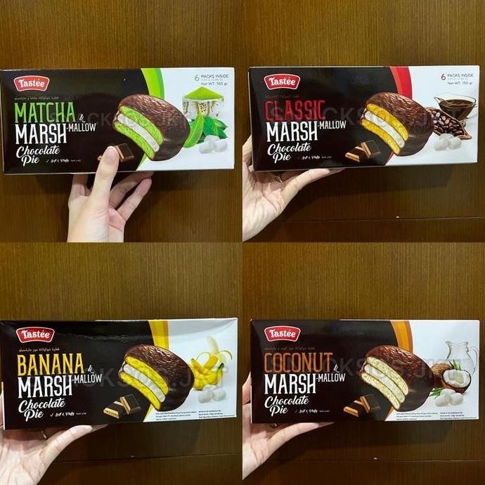 

TASTEE MARSHMALLOW CHOCOLATE PIE CLASSIC / MATCHA / BANANA / COCONUT