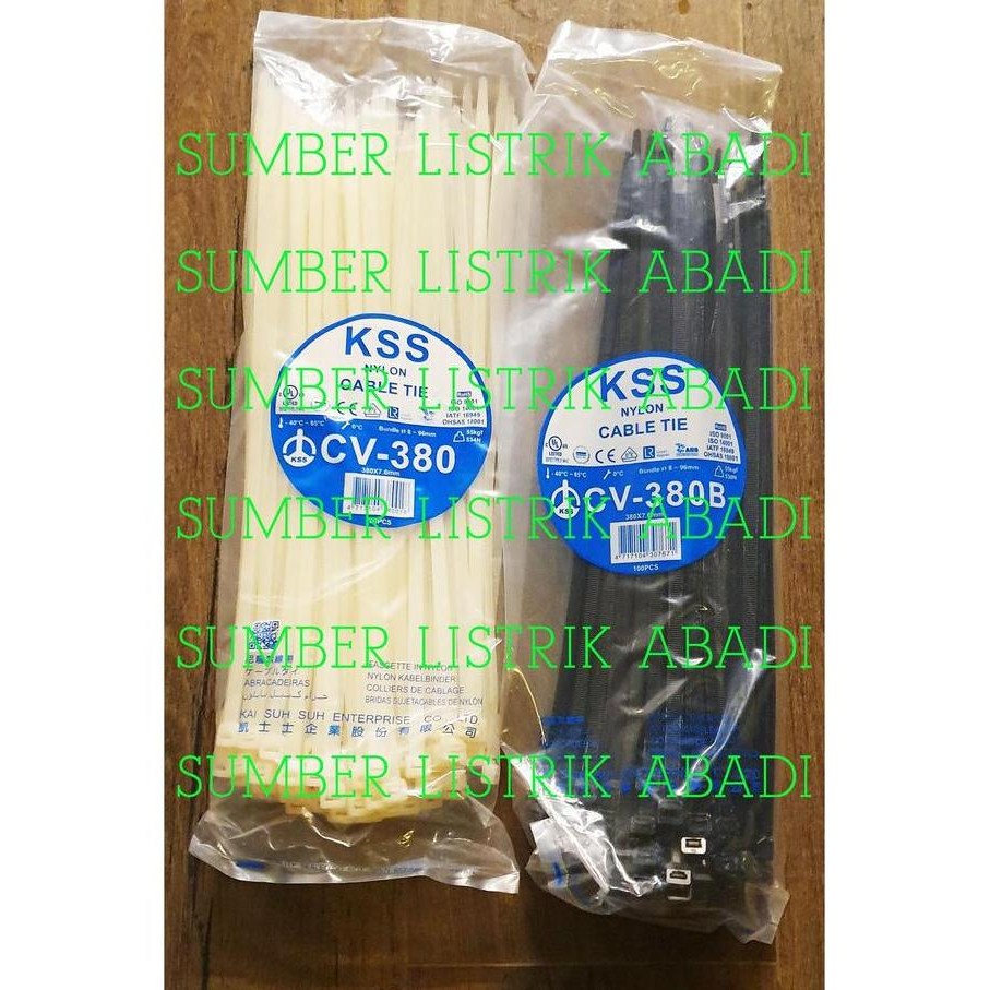 

KABEL TIES KSS CV 380 ISI 100PCS (HITAM/ PUTIH) ORIGINAL DAN TERPERCAYA
