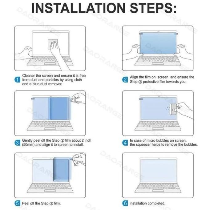 SCREEN GUARD PROTECTOR ANTI GLARE FOR LAPTOP 16.1 INCH ANTIGORES LAYAR ANTIGLARE DOVE 16,1 INCHI DOF