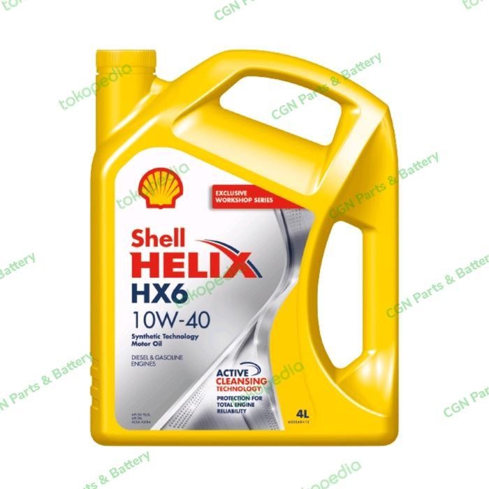 Oli Mesin Mobil Shell Helix Hx6 10W-40 4L