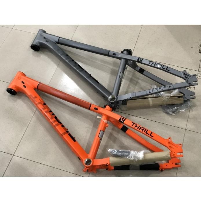 Part Sepeda Frame Thrill Wreak Orange Abu Dirt Jump Inner Cable Alloy Dj Original
