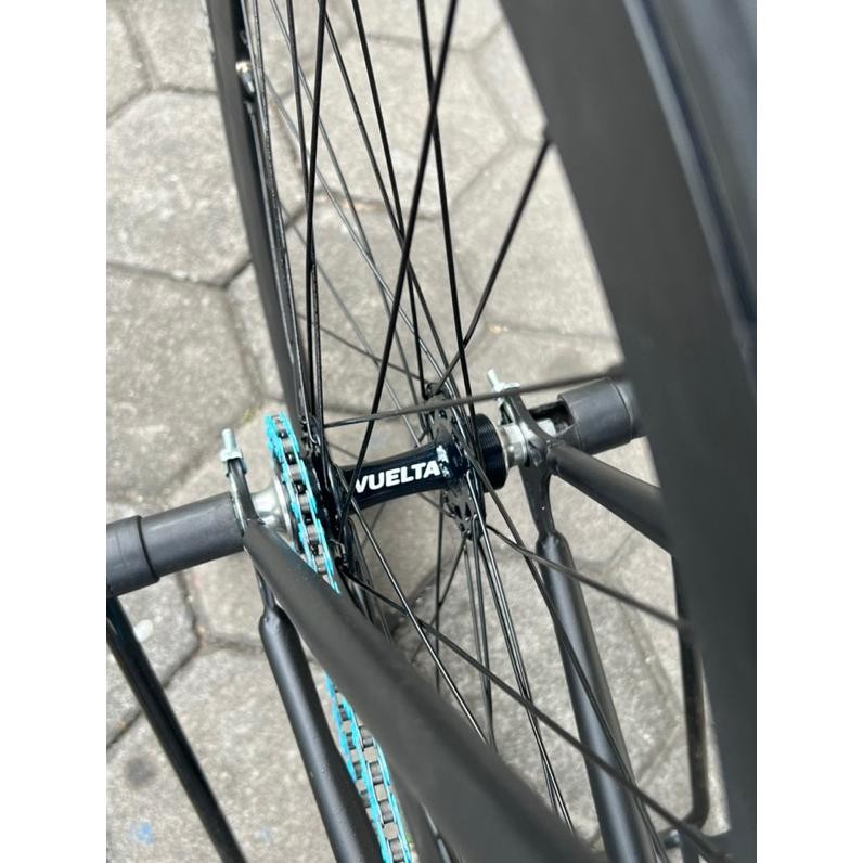 Part Sepeda Fixie Steel Fullbike 700C Visp Sepeda Full Bike Rakitan Custom Black Blue Wheelset 5Cm A