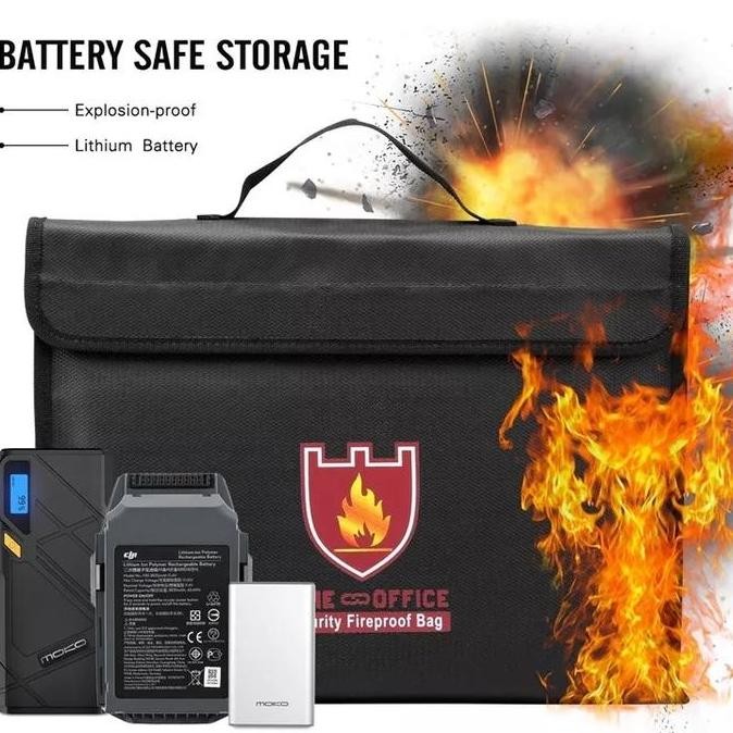 

TERLARIS - Tas/map dokumen tahan api anti air penyimpanan file uang dokumen penti