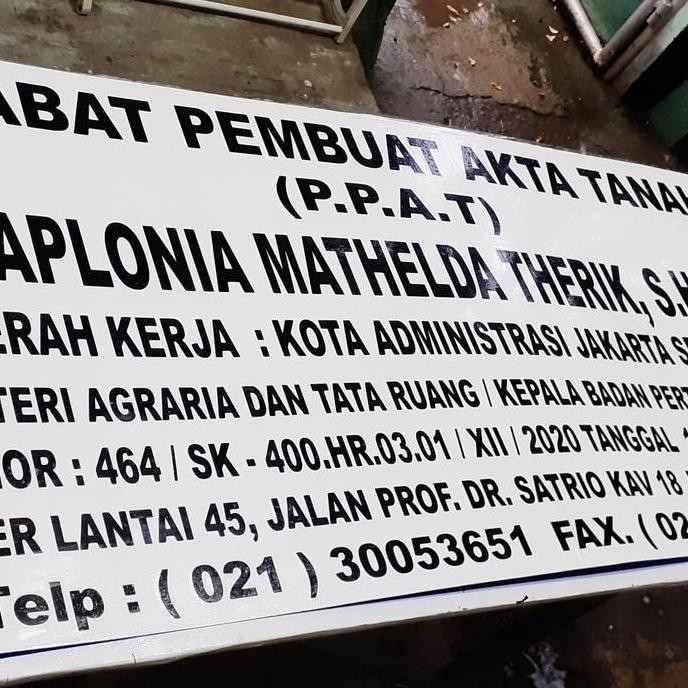 

NEW Plang nama notaris ppat advokat lainnya Aluminium Kantor Papan