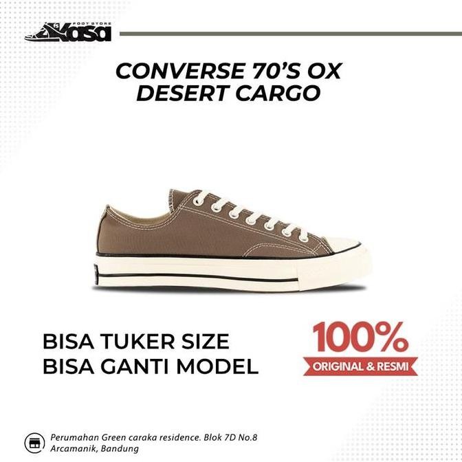 Sepatu Sneakers Pria Converse 70S Low Dessert Cargo (Best Quality)