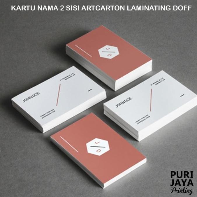 

TERBARU - KARTU NAMA / NAMECARD CETAK 2 SISI LAMINATING DOFF