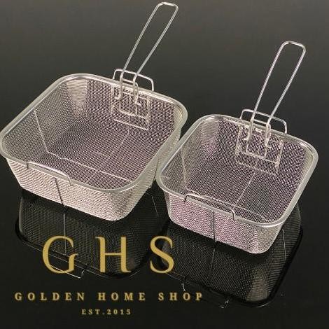 Laris Ghs - Saringan Gorengan Kentang Stainless Steel Besar Kecil Deep Fryer Basket Kitchenware