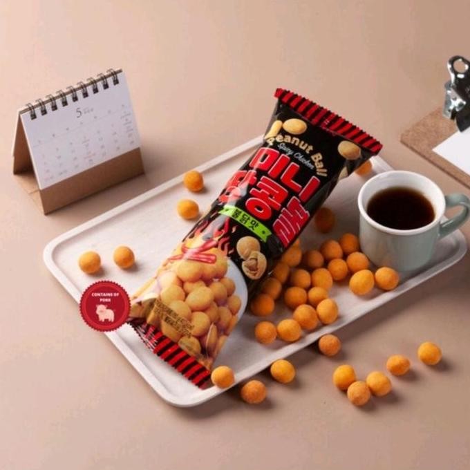 

Samjin Peanut Ball Snack Kacang Korea Onion Spicy 80gr
