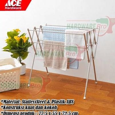Jemuran Baju Lipat Rak Jemuran Stainless Steel Stora Ori Ace Hardware
