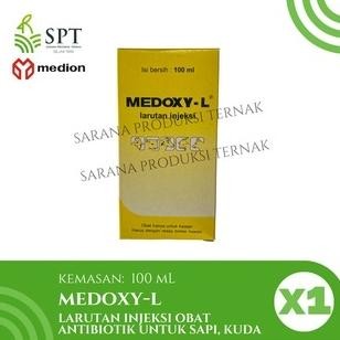 MEDION MEDOXY L 100 mL LARUTAN INJEKSI OBAT ANTIBIOTIK SAPI KUDA DiM