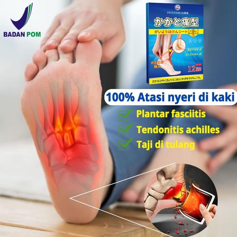 koyo kaki pereda nyeri 12Pcs plantar fasciitis terapi obat sakit kakinyeri tumit kaki kebas kesemuta