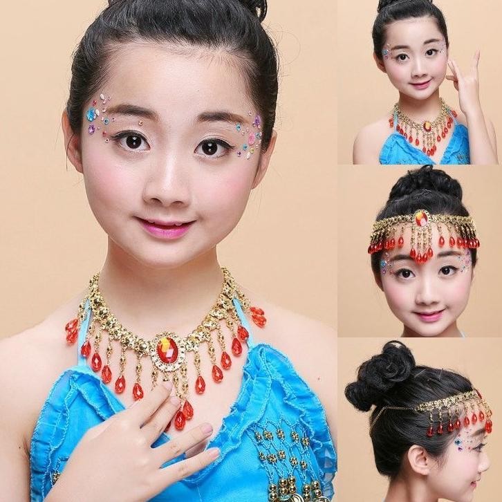 Fx-2 Belly Dance/Kalung Kepala Belly/Headband Headpiece/Dance Aksesoris/Tari Perut Chain Jewelry/Kal