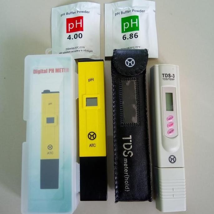 PAKET HIDROPONIK PH METER DAN TDS METER DIGITAL ORIGINAL DAN TERPERCAYA