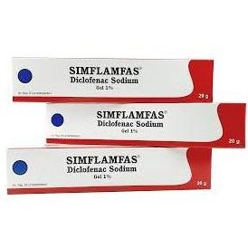 Simflamfas Gel | Salep Otot | Pereda Nyeri & Pegal | 1 Tube 20 Gram DiM
