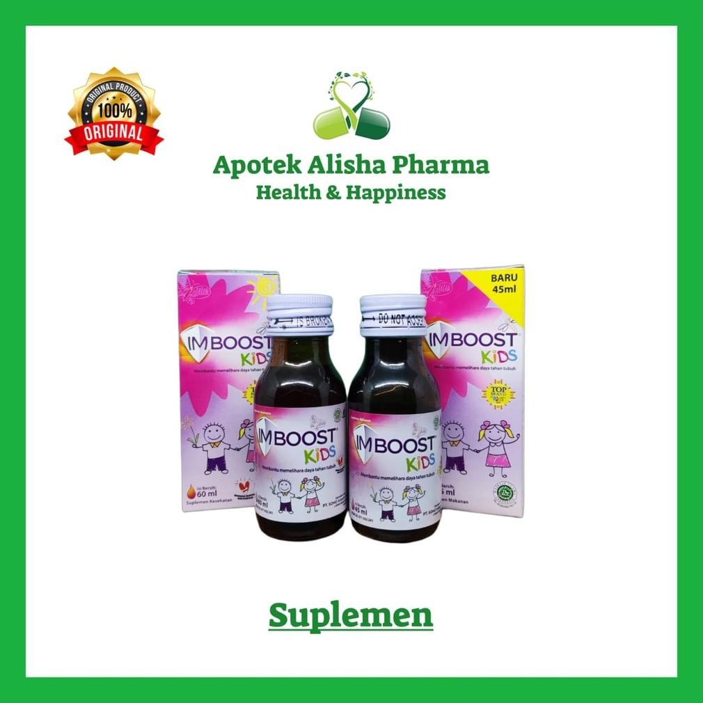 Imboost Kids Sirup 45/60/120ml - Imbost Kids Syrup Suplemen Daya Tahan Tubuh Anak / Imbost / Imbus A