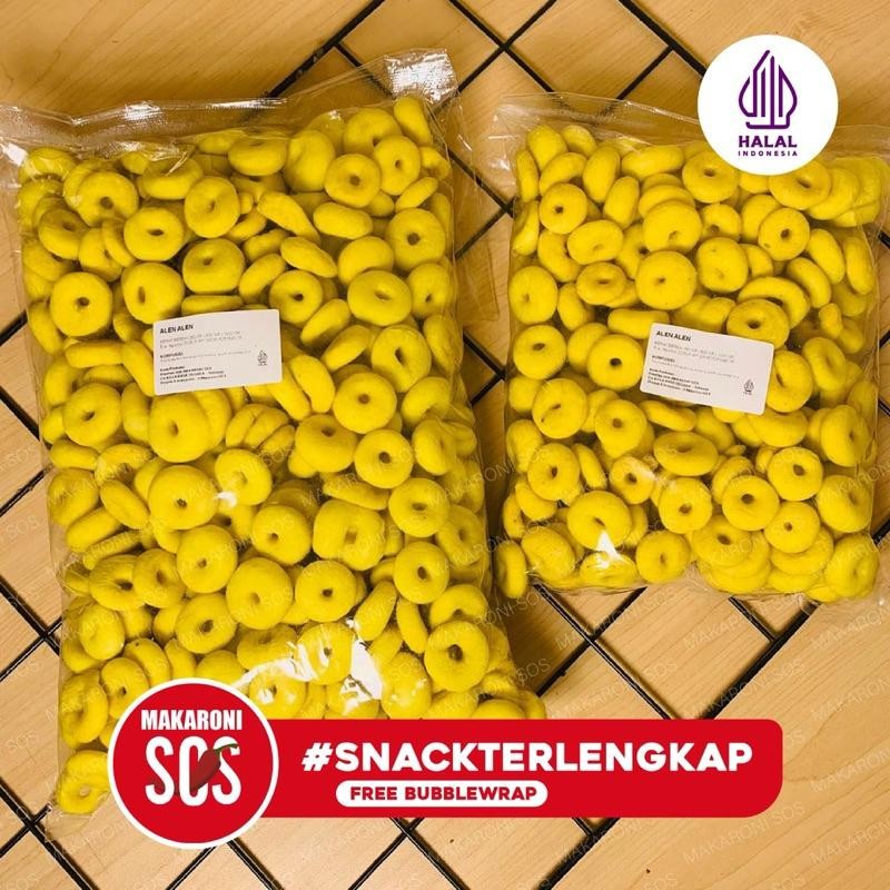 

Alen Alen 1Kg Pilus Cincin Kuning Alen Rasa Asin Gurih Renyah Cincin Tebal Berkualitas