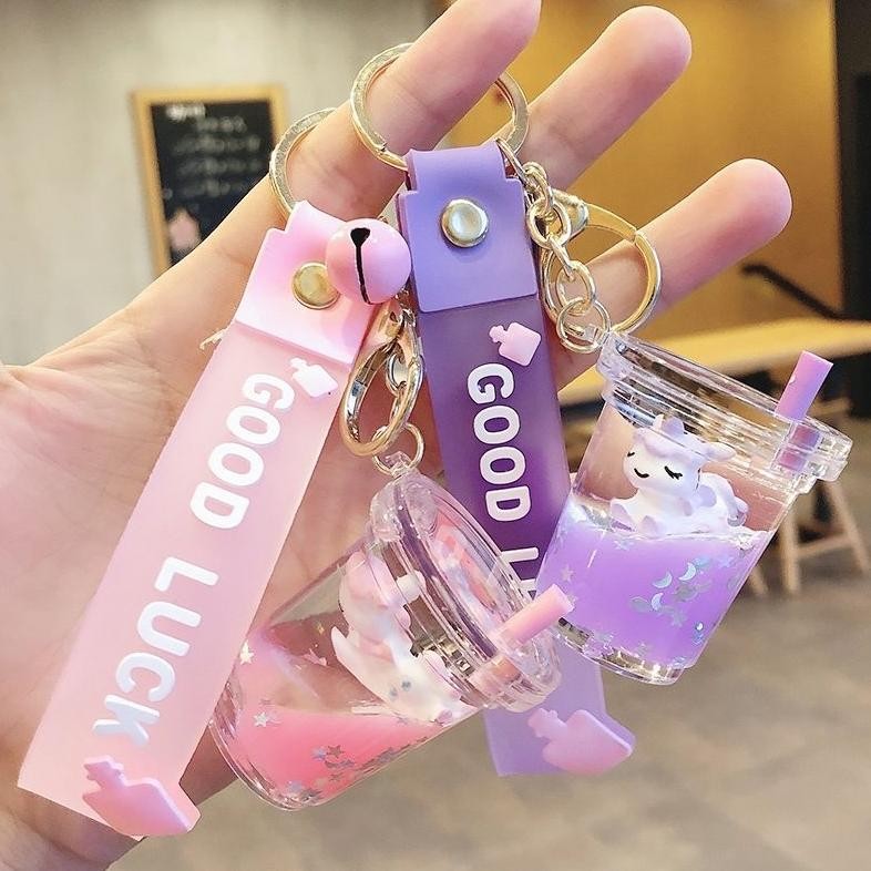 Gantungan Kunci Bubble Tea Cup Keychain KS012 IQ