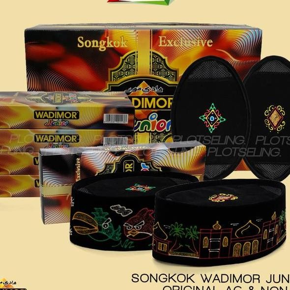 Peci Kopiah Songkok Hitam Junior Anak Sekolah Motif Kartun Ac Tinggi 9 Ukuran Anak Laki Laki Nomor 1