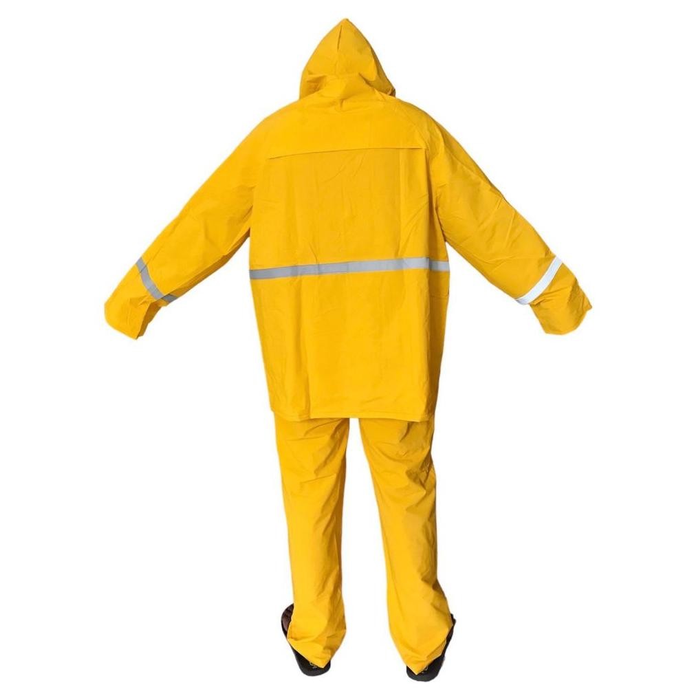 Jas Hujan Berkualitas MIWA warna kuning Bahan Tebal