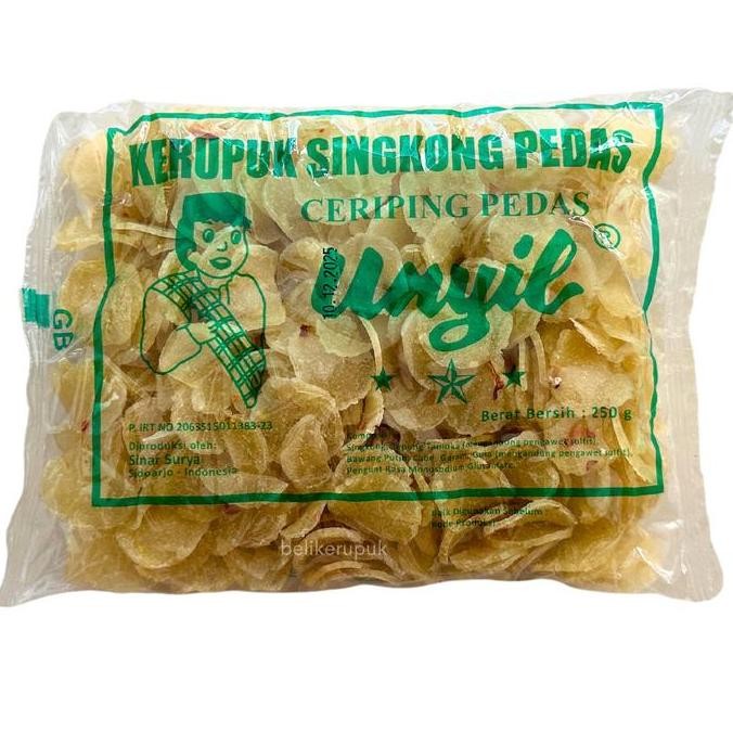 

Ceriping Pedas Kerupuk Singkong Mentah Cap Unyil 250G Camilan Makanan Food Snack Cemilan Keripik Kripik