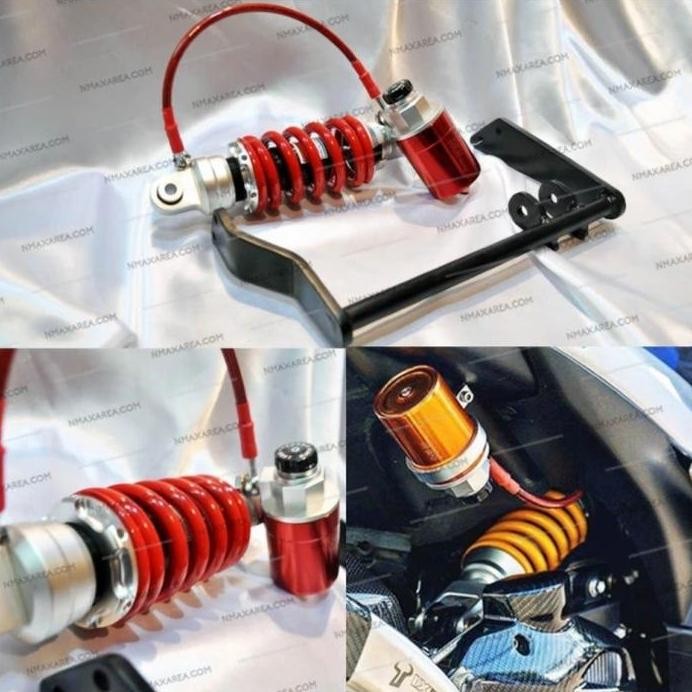 new SHOCK MONOSHOCK AEROX 155 PLUS BREKET TINGGAL PASANG KOMPLIT THAILAND murah