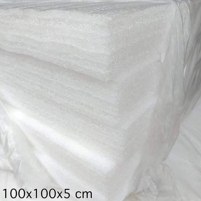 

new !!! Busa Packing Kemasan 5cm PE Foam / Polybonding / Polyfoam 100x100x5 cm