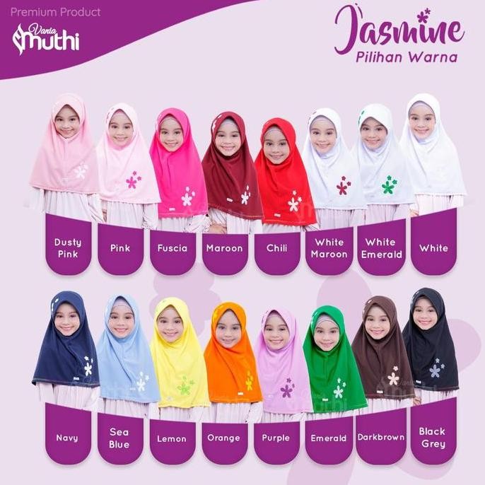 KERUDUNG BERGO ANAK JILBAB VANIA JASMINE HIJAB INSTAN SEKOLAH TK SD
