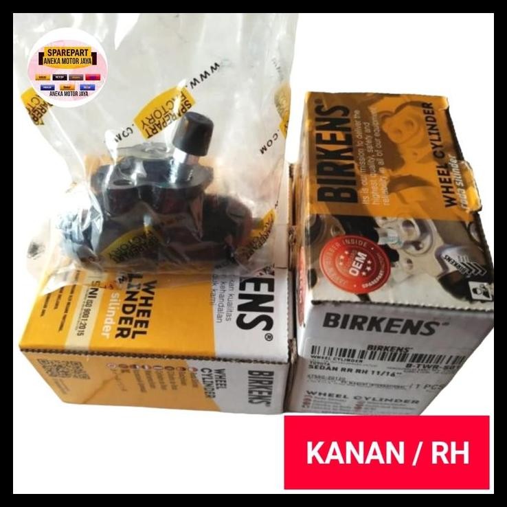 TERBARU WHEEL CYLINDER MASTER REM BELAKANG KANAN SOLUNA STARLET BIRKENS 