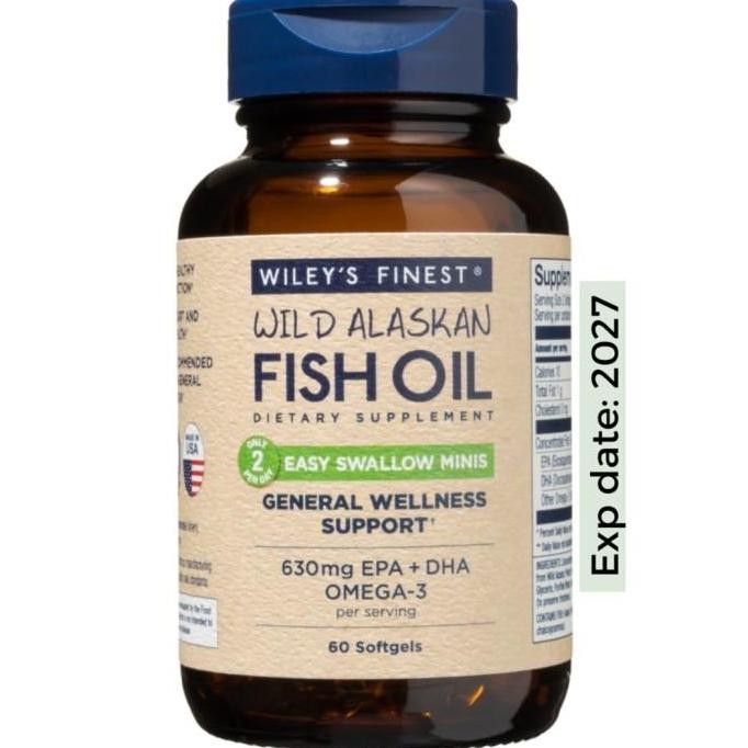 

NEW Wileys finest fish oil easy swallow minis wiley's finest fish oil
