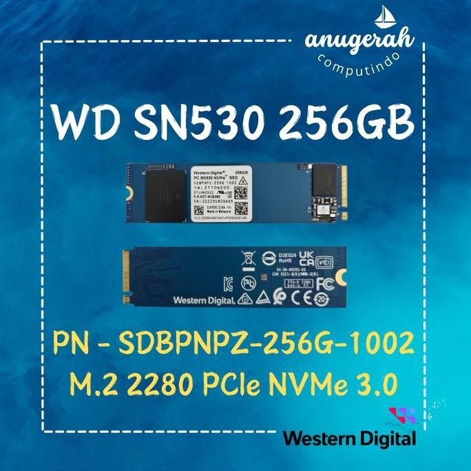 BEBAS ONGKIR - SSD WD 256GB WD SN530 256GB NVMe PCIe 3.0