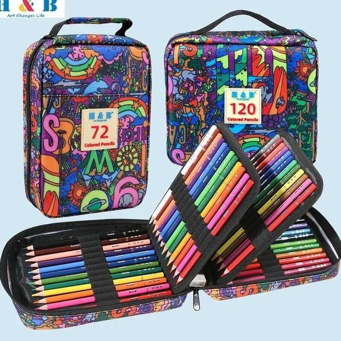 

TERBARU - H & B Pensil Warna 72 & 120 Dengan Tas / H & B Oily Pencils Zipper Bag