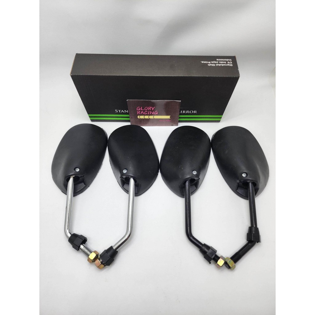 RPM Spion Legend Honda Grand Gagang Hitam Dan Crome - Spion Grand Standar Crome dan Hitam Universal 