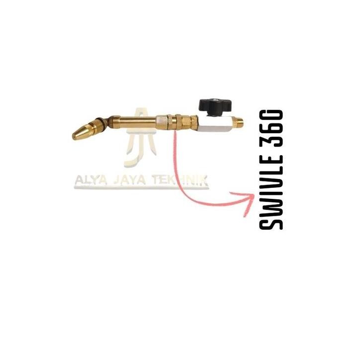 kran steam ac italy nozle tasco putar 360