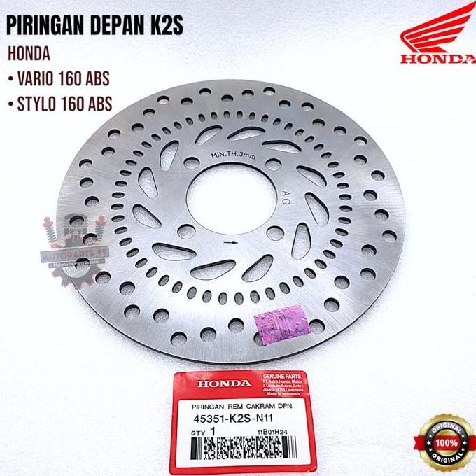 Piringan Depan Vario 160 ABS Stylo 160 Original Honda Cakram Depan Vario 160 Piringan Depan K2S mura