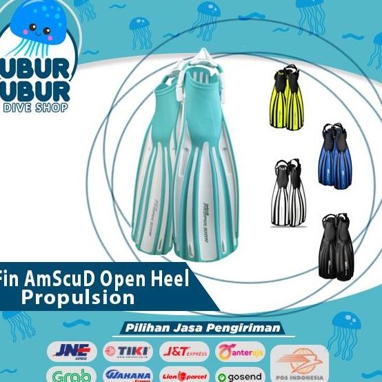 TERBARU - Fin AmScuD Open Heel Propulsion - Fin Diving/Snorkling